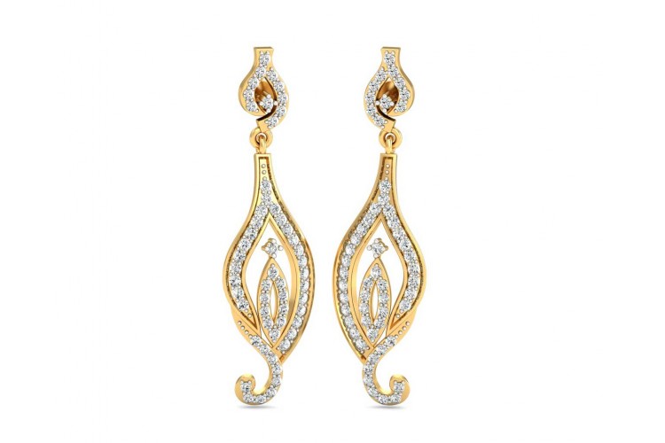 Cass Long Diamond Earrings